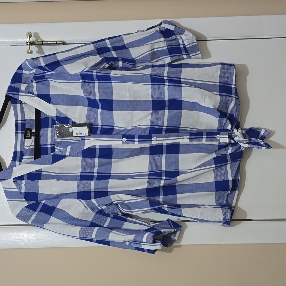 Lee Button Down Plaid Shirt NWT Size XL
